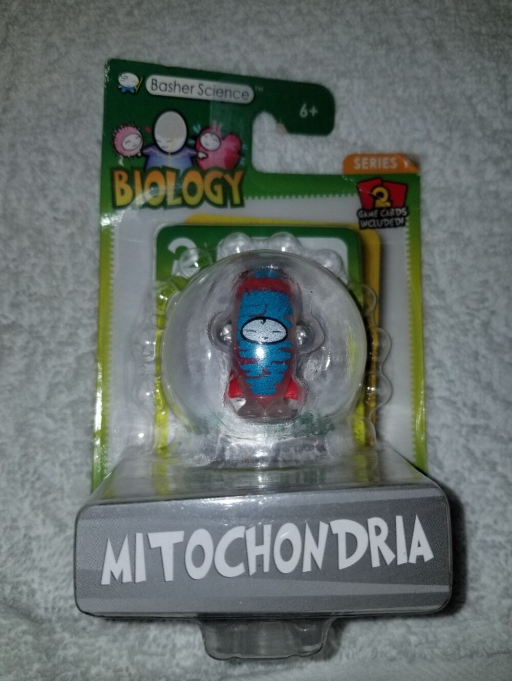 Biology Mitochondria Figure -Basher And Science Biology  Blue & Red
